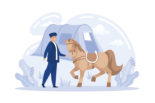 Changing habitation. Nomadism, rural migration, seasonal movement, population growth and urbanization,flat vector modern illustration