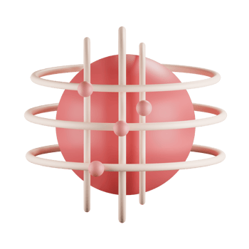 Global network icon 3d png
