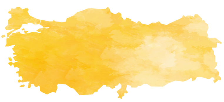 Turkey map water color illustration styles isolated on transparent background. png