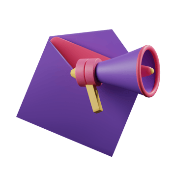 Email marketing icon 3d png