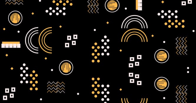 Geometrical background with flat shapes vector