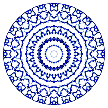 Circular pattern in the form of a mandala png