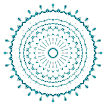 Circular pattern in the form of a mandala png