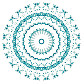Circular pattern in the form of a mandala png