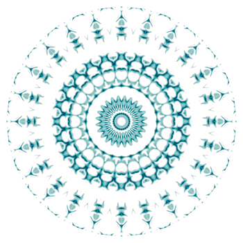 Circular pattern in the form of a mandala png