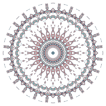 Mandala pattern decoration png