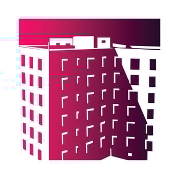Unique building vector icon illustration