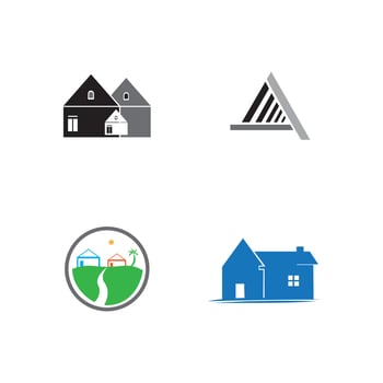 REAL ESTATE   PROPERTY  AND CONSTRUCTION LOGO DESIGN FOR BUSINESS CORPORATE SIGN . VECTOR