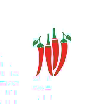 CHILI LOGO TEMPLATE SYMBOL VECTOR ICON