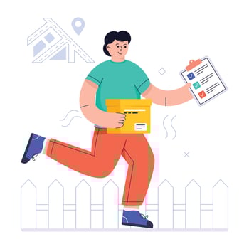 Illustration of market analysis flat design vector