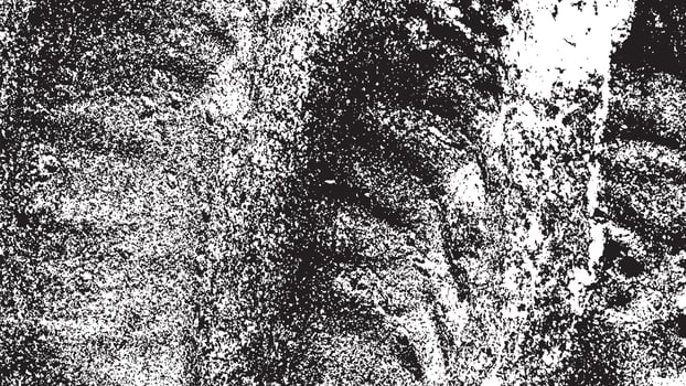 Black and White Distress Overlay Texture. Old Aged Vintage Background. vector