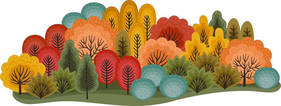 Autumn forest. Illustration png