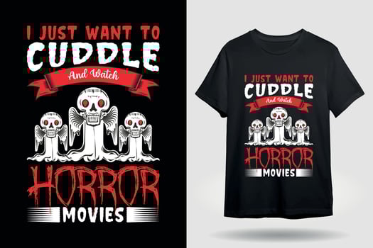 halloween couple t shirt design vector