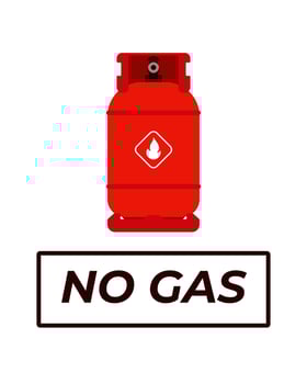 No gas concept. Flat style. vector