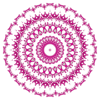 Abstract mandala decoration with round shape png
