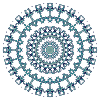 Abstract mandala pattern with circular shape png