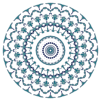 Abstract mandala pattern with circular shape png
