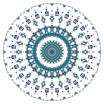 Abstract mandala pattern with circular shape png