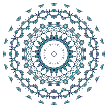 Abstract mandala pattern with circular shape png