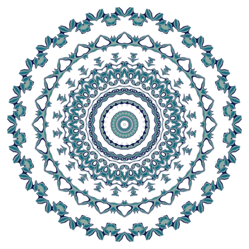 Abstract mandala pattern with circular shape png