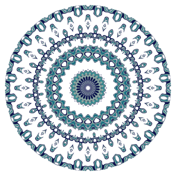 Abstract mandala pattern with circular shape png