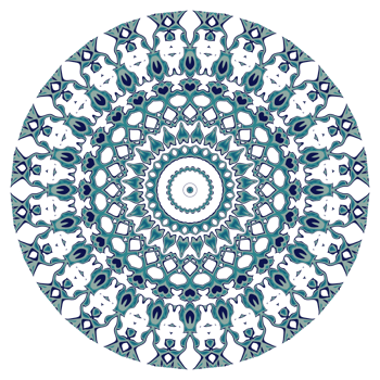Abstract mandala pattern with circular shape png