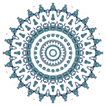 Abstract mandala pattern with circular shape png