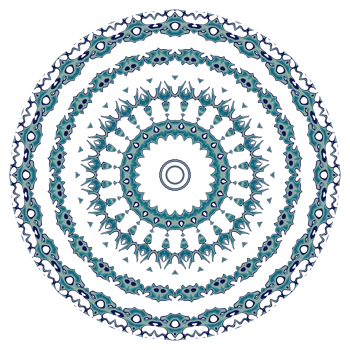 Abstract mandala pattern with circular shape png