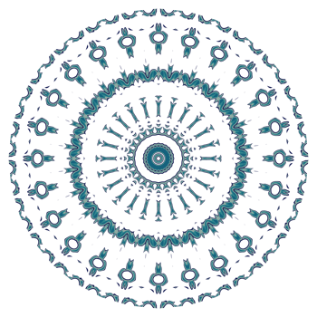 Abstract mandala pattern with circular shape png