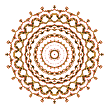 Mandala pattern illustration png