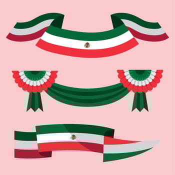 three mexico culture icons vector