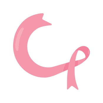 breast cancer pink ribbon vector
