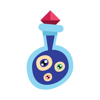 halloween magic potion vector