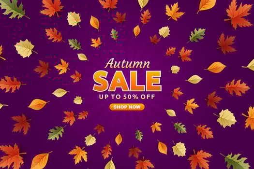 Autumn 2022 Sale Background, set of abstract backgrounds with leave frame, autumn sale, banner, posters, cover design templates, social media wallpaper stories vector