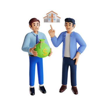 business people invest 3d character illustration png