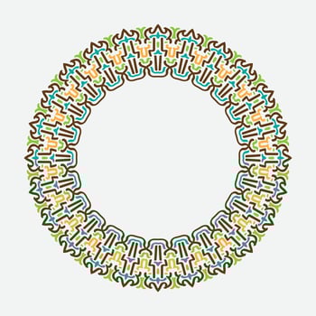 round or circular decorative pattern for design framework and banner. circle frame. classic frame. retro or vintage frame vector