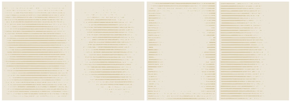 Set of horizontal lines grunge texture background, vector illustration