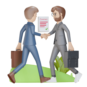3d businessman character collaboration business png