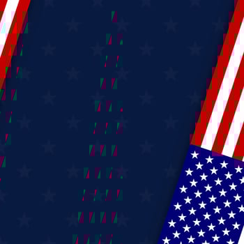 American flag background for any event vector