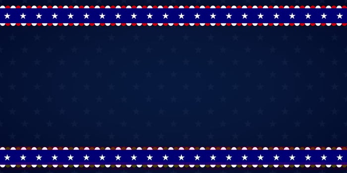 American flag background for any event vector