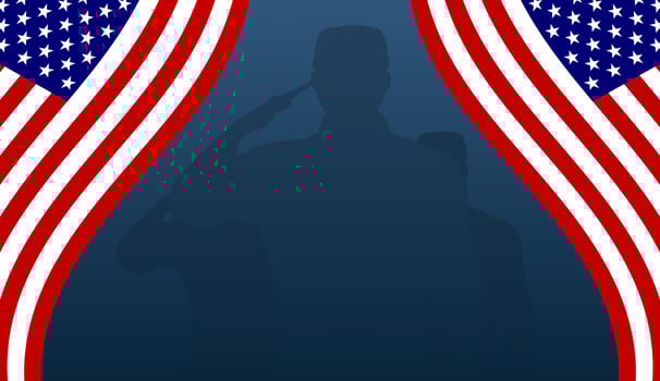 American flag background for any event vector