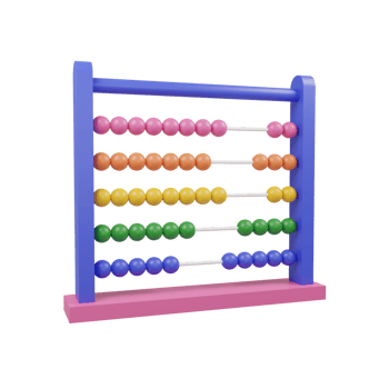Abacus 3D Icon Illustration png