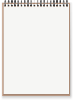 Horisontal open  spiral notepad png