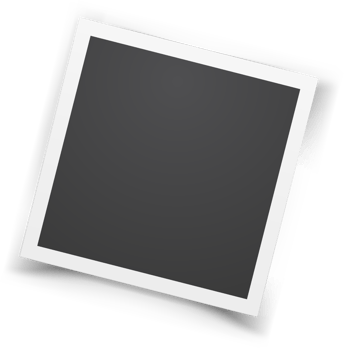 Retro realistic photo frame png