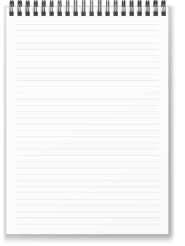 Vertical spiral notebook png