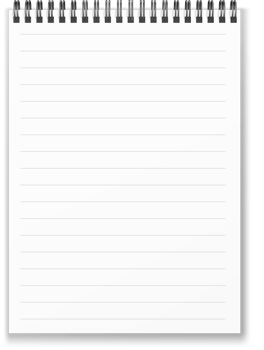 Vertical spiral notebook png