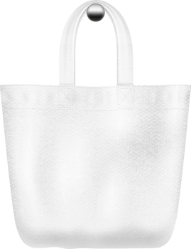 Textile  white tote  bag png