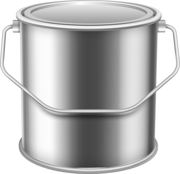 closed metalic  can with wall paint png