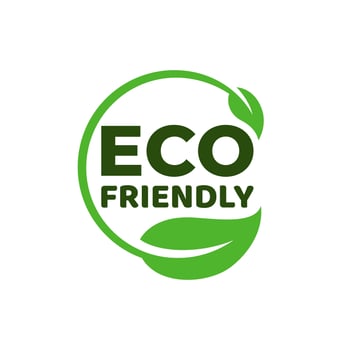 Eco Friendly Icon. Ecologic food stamp. Organic natural Healthy food product label vector