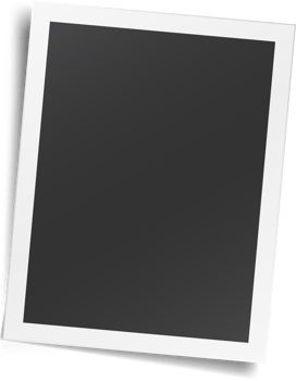Retro realistic photo frame png